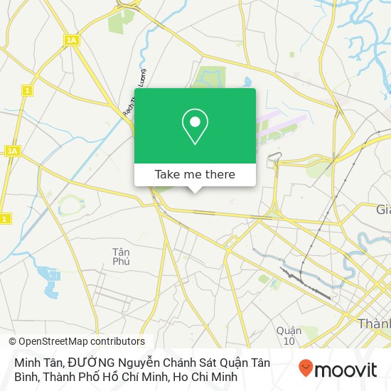 Minh Tân, ĐƯỜNG Nguyễn Chánh Sát Quận Tân Bình, Thành Phố Hồ Chí Minh map