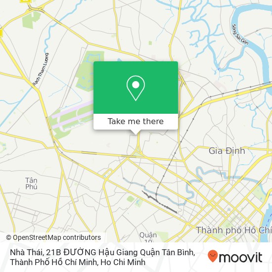 Nhà Thái, 21B ĐƯỜNG Hậu Giang Quận Tân Bình, Thành Phố Hồ Chí Minh map