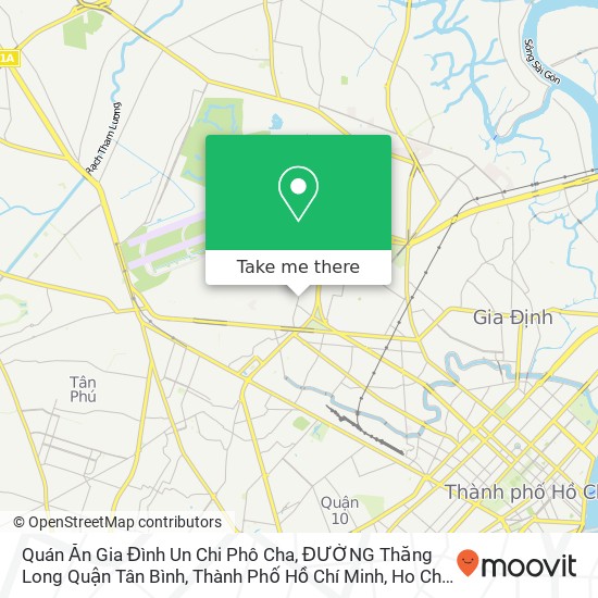 Quán Ăn Gia Đình Un Chi Phô Cha, ĐƯỜNG Thăng Long Quận Tân Bình, Thành Phố Hồ Chí Minh map