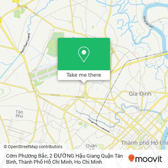 Cơm Phương Bắc, 2 ĐƯỜNG Hậu Giang Quận Tân Bình, Thành Phố Hồ Chí Minh map