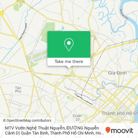 MTV Vườn Nghệ Thuật Nguyễn, ĐƯỜNG Nguyễn Cảnh Dị Quận Tân Bình, Thành Phố Hồ Chí Minh map