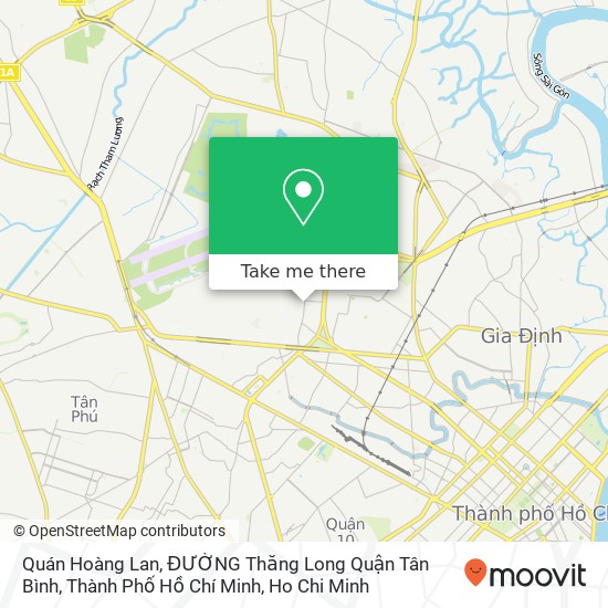 Quán Hoàng Lan, ĐƯỜNG Thăng Long Quận Tân Bình, Thành Phố Hồ Chí Minh map