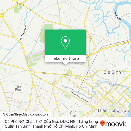 Cà Phê Nơi Chân Trời Của Gió, ĐƯỜNG Thăng Long Quận Tân Bình, Thành Phố Hồ Chí Minh map