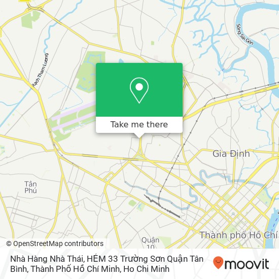 Nhà Hàng Nhà Thái, HẺM 33 Trường Sơn Quận Tân Bình, Thành Phố Hồ Chí Minh map
