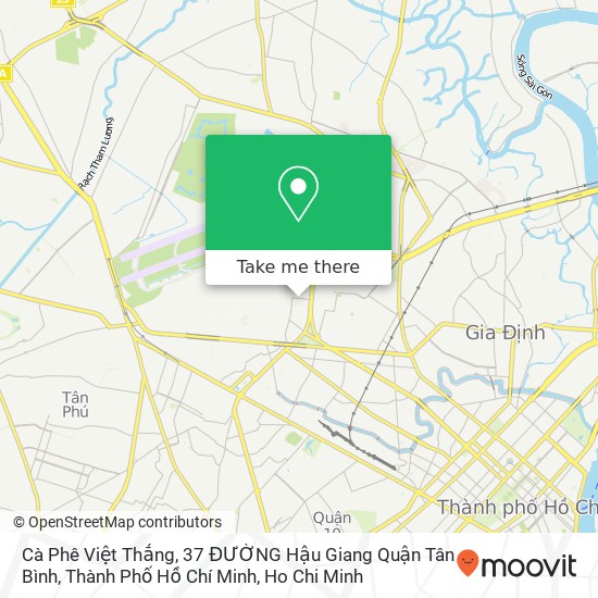 Cà Phê Việt Thắng, 37 ĐƯỜNG Hậu Giang Quận Tân Bình, Thành Phố Hồ Chí Minh map