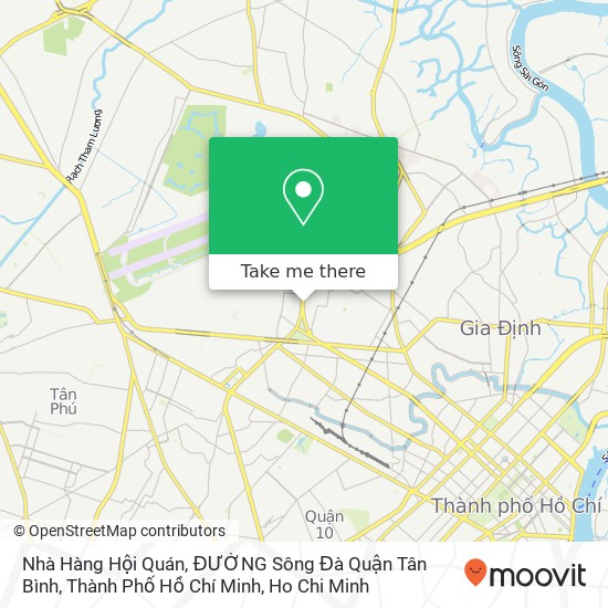 Nhà Hàng Hội Quán, ĐƯỜNG Sông Đà Quận Tân Bình, Thành Phố Hồ Chí Minh map