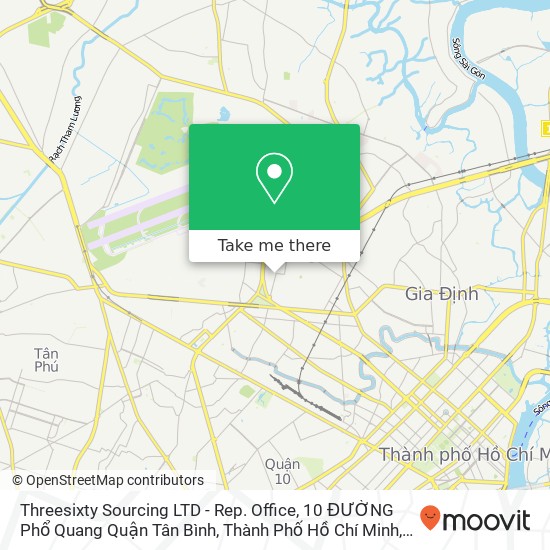 Threesixty Sourcing LTD - Rep. Office, 10 ĐƯỜNG Phổ Quang Quận Tân Bình, Thành Phố Hồ Chí Minh map