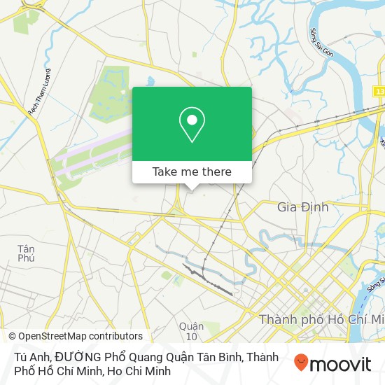 Tú Anh, ĐƯỜNG Phổ Quang Quận Tân Bình, Thành Phố Hồ Chí Minh map