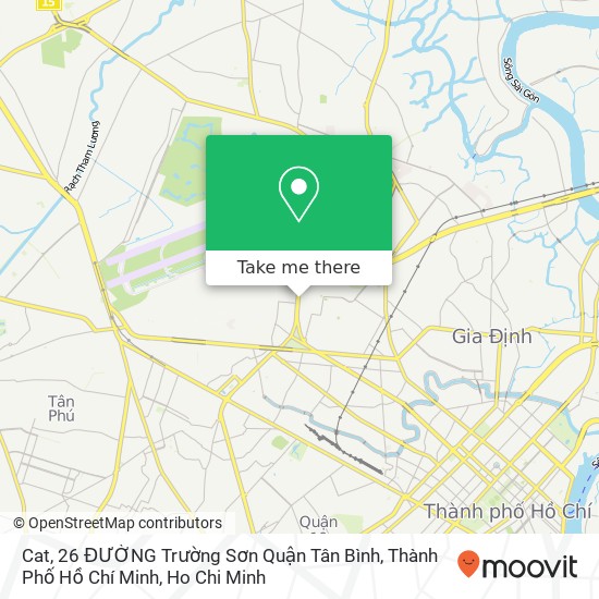Cat, 26 ĐƯỜNG Trường Sơn Quận Tân Bình, Thành Phố Hồ Chí Minh map