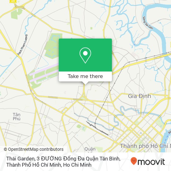 Thái Garden, 3 ĐƯỜNG Đống Đa Quận Tân Bình, Thành Phố Hồ Chí Minh map