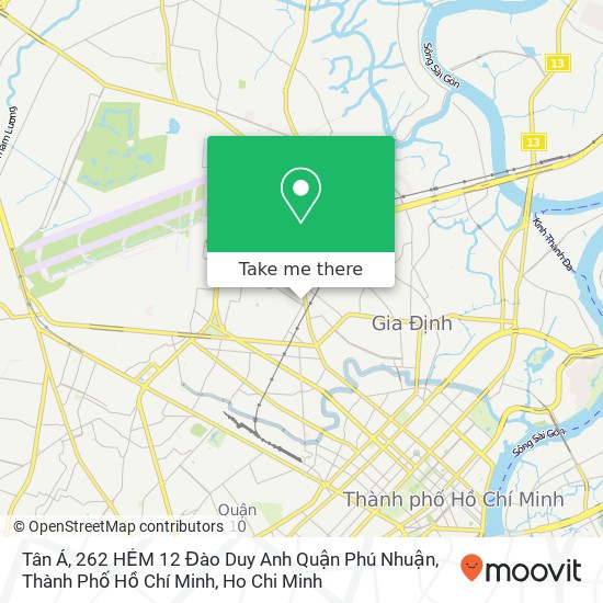 Tân Á, 262 HẺM 12 Đào Duy Anh Quận Phú Nhuận, Thành Phố Hồ Chí Minh map
