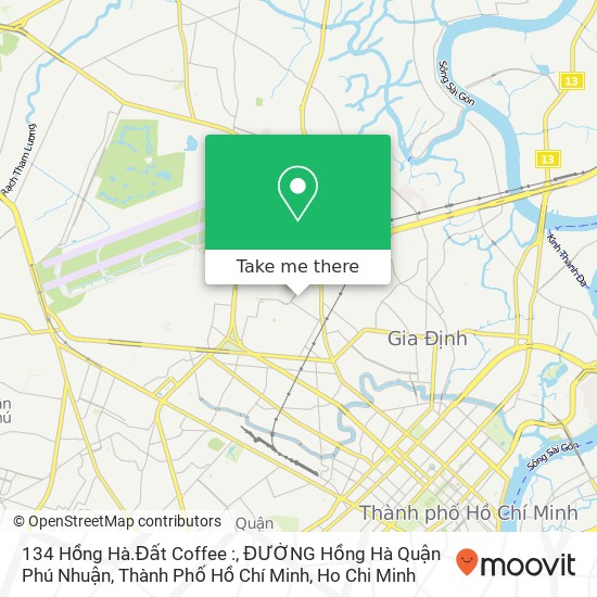 134 Hồng Hà.Đất Coffee :, ĐƯỜNG Hồng Hà Quận Phú Nhuận, Thành Phố Hồ Chí Minh map