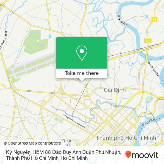 Kỷ Nguyên, HẺM 88 Đào Duy Anh Quận Phú Nhuận, Thành Phố Hồ Chí Minh map