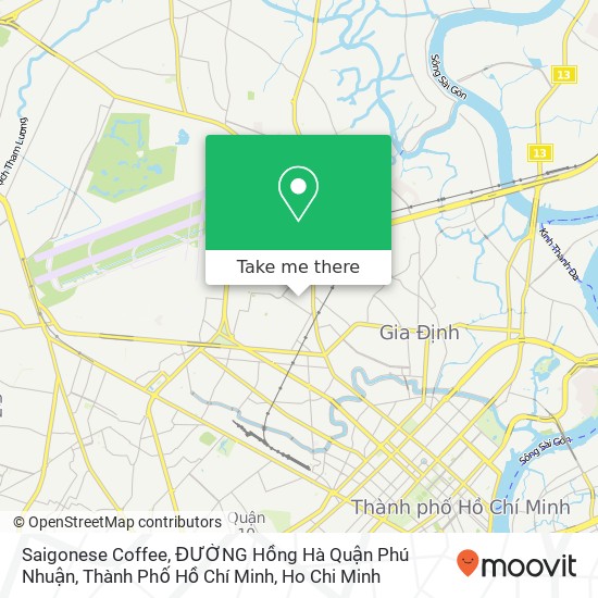 Saigonese Coffee, ĐƯỜNG Hồng Hà Quận Phú Nhuận, Thành Phố Hồ Chí Minh map