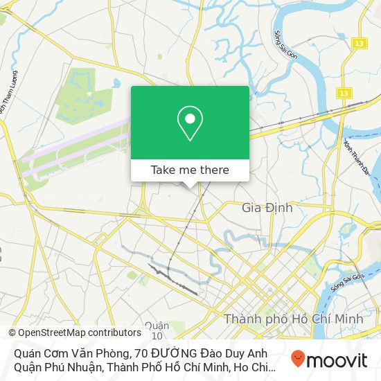 Quán Cơm Văn Phòng, 70 ĐƯỜNG Đào Duy Anh Quận Phú Nhuận, Thành Phố Hồ Chí Minh map
