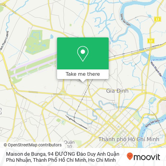 Maison de Bunga, 94 ĐƯỜNG Đào Duy Anh Quận Phú Nhuận, Thành Phố Hồ Chí Minh map