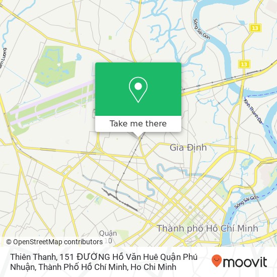 Thiên Thanh, 151 ĐƯỜNG Hồ Văn Huê Quận Phú Nhuận, Thành Phố Hồ Chí Minh map