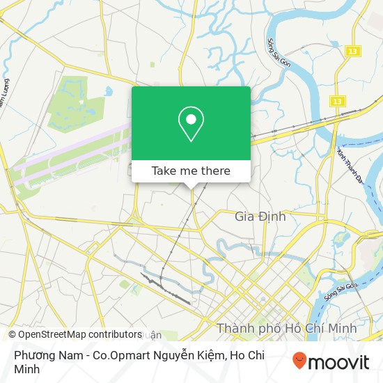 Phương Nam - Co.Opmart Nguyễn Kiệm map