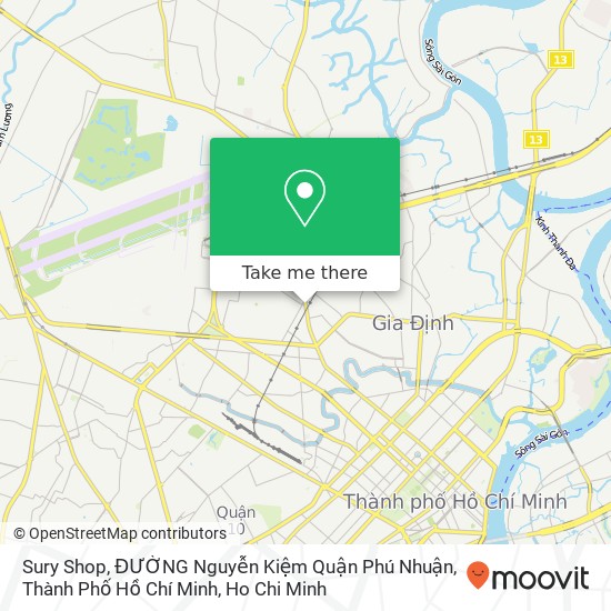 Sury Shop, ĐƯỜNG Nguyễn Kiệm Quận Phú Nhuận, Thành Phố Hồ Chí Minh map