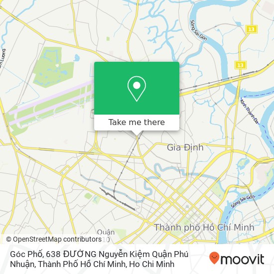 Góc Phố, 638 ĐƯỜNG Nguyễn Kiệm Quận Phú Nhuận, Thành Phố Hồ Chí Minh map