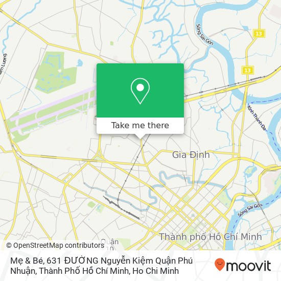 Mẹ & Bé, 631 ĐƯỜNG Nguyễn Kiệm Quận Phú Nhuận, Thành Phố Hồ Chí Minh map