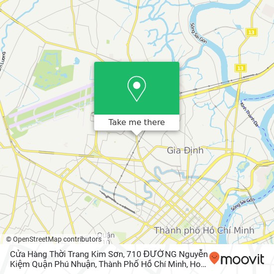 Cửa Hàng Thời Trang Kim Sơn, 710 ĐƯỜNG Nguyễn Kiệm Quận Phú Nhuận, Thành Phố Hồ Chí Minh map