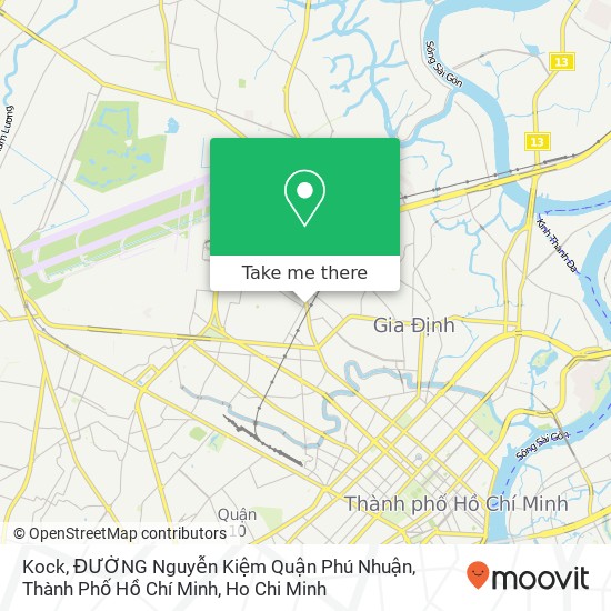 Kock, ĐƯỜNG Nguyễn Kiệm Quận Phú Nhuận, Thành Phố Hồ Chí Minh map