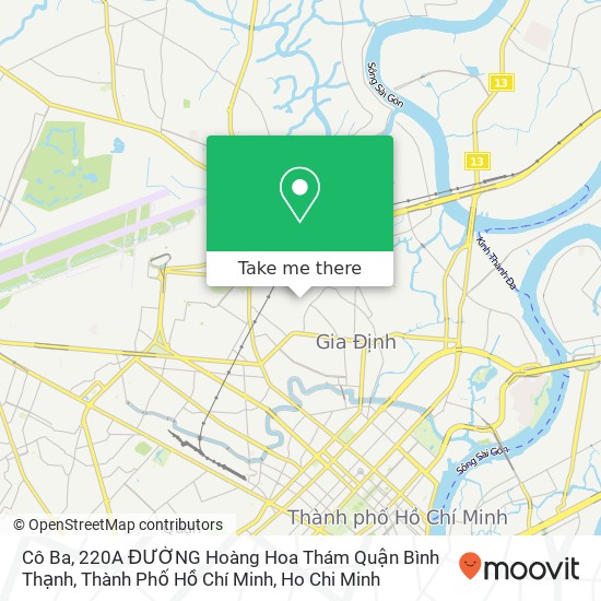 Cô Ba, 220A ĐƯỜNG Hoàng Hoa Thám Quận Bình Thạnh, Thành Phố Hồ Chí Minh map