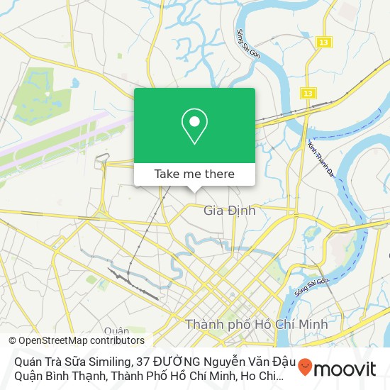 Quán Trà Sữa Similing, 37 ĐƯỜNG Nguyễn Văn Đậu Quận Bình Thạnh, Thành Phố Hồ Chí Minh map