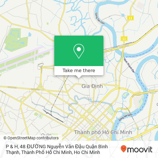 P & H, 48 ĐƯỜNG Nguyễn Văn Đậu Quận Bình Thạnh, Thành Phố Hồ Chí Minh map