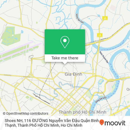 Shoes NH, 116 ĐƯỜNG Nguyễn Văn Đậu Quận Bình Thạnh, Thành Phố Hồ Chí Minh map