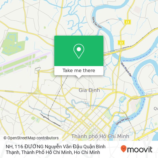 NH, 116 ĐƯỜNG Nguyễn Văn Đậu Quận Bình Thạnh, Thành Phố Hồ Chí Minh map