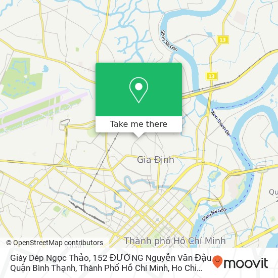 Giày Dép Ngọc Thảo, 152 ĐƯỜNG Nguyễn Văn Đậu Quận Bình Thạnh, Thành Phố Hồ Chí Minh map