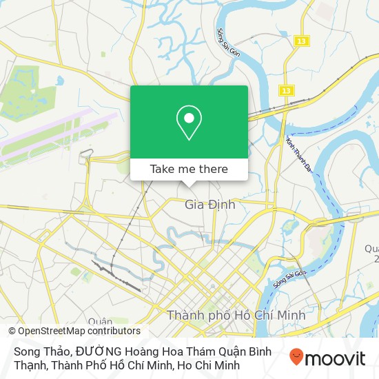 Song Thảo, ĐƯỜNG Hoàng Hoa Thám Quận Bình Thạnh, Thành Phố Hồ Chí Minh map