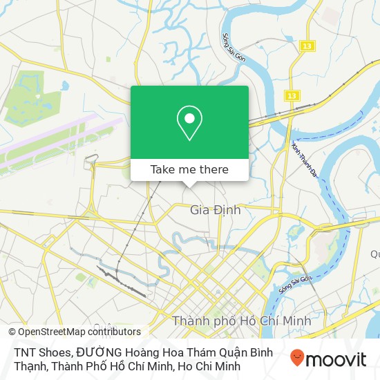 TNT Shoes, ĐƯỜNG Hoàng Hoa Thám Quận Bình Thạnh, Thành Phố Hồ Chí Minh map