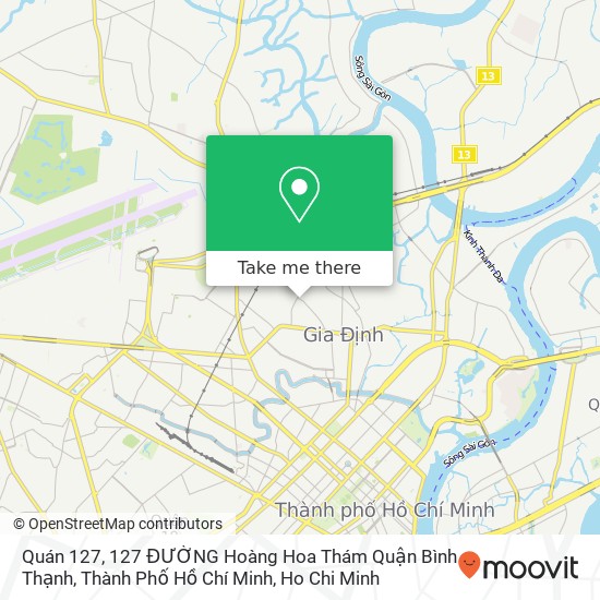 Quán 127, 127 ĐƯỜNG Hoàng Hoa Thám Quận Bình Thạnh, Thành Phố Hồ Chí Minh map