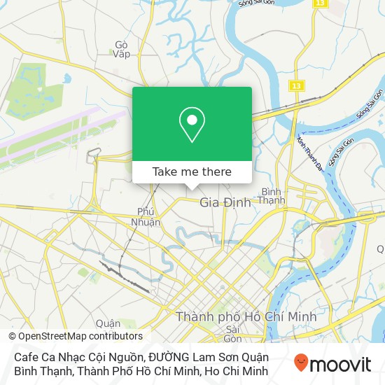 Cafe Ca Nhạc Cội Nguồn, ĐƯỜNG Lam Sơn Quận Bình Thạnh, Thành Phố Hồ Chí Minh map