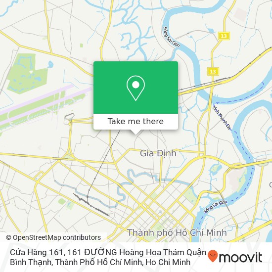 Cửa Hàng 161, 161 ĐƯỜNG Hoàng Hoa Thám Quận Bình Thạnh, Thành Phố Hồ Chí Minh map