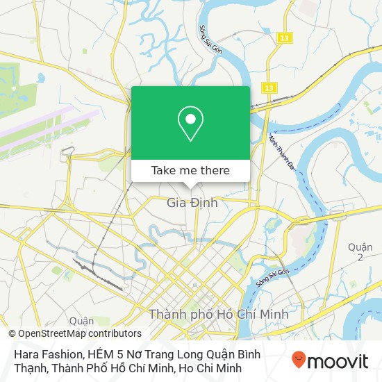 Hara Fashion, HẺM 5 Nơ Trang Long Quận Bình Thạnh, Thành Phố Hồ Chí Minh map