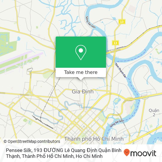 Pensee Silk, 193 ĐƯỜNG Lê Quang Định Quận Bình Thạnh, Thành Phố Hồ Chí Minh map