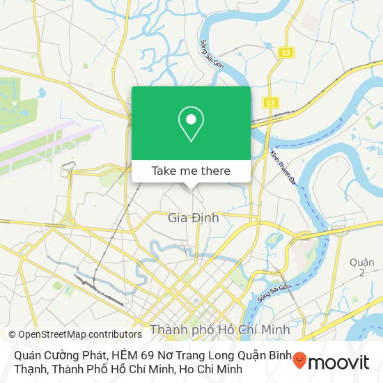 Quán Cường Phát, HẺM 69 Nơ Trang Long Quận Bình Thạnh, Thành Phố Hồ Chí Minh map