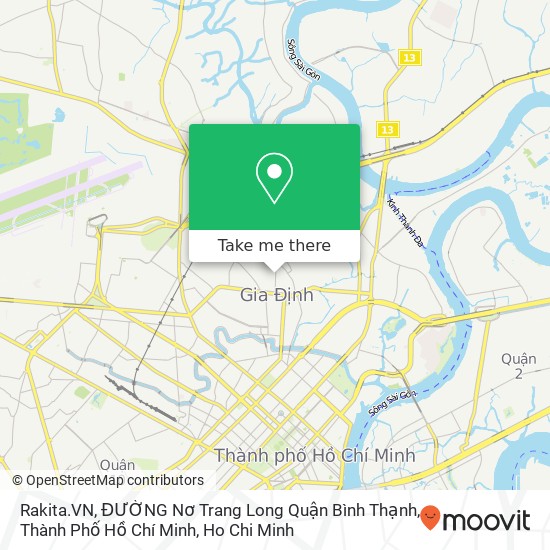 Rakita.VN, ĐƯỜNG Nơ Trang Long Quận Bình Thạnh, Thành Phố Hồ Chí Minh map