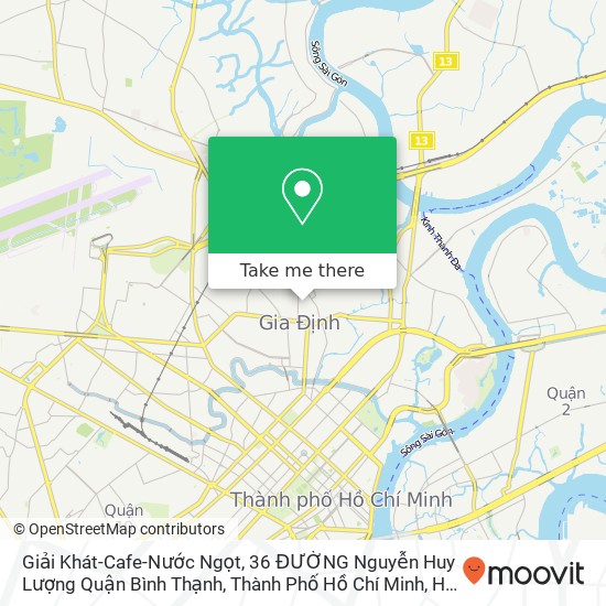 Giải Khát-Cafe-Nước Ngọt, 36 ĐƯỜNG Nguyễn Huy Lượng Quận Bình Thạnh, Thành Phố Hồ Chí Minh map