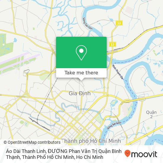 Áo Dài Thanh Linh, ĐƯỜNG Phan Văn Trị Quận Bình Thạnh, Thành Phố Hồ Chí Minh map