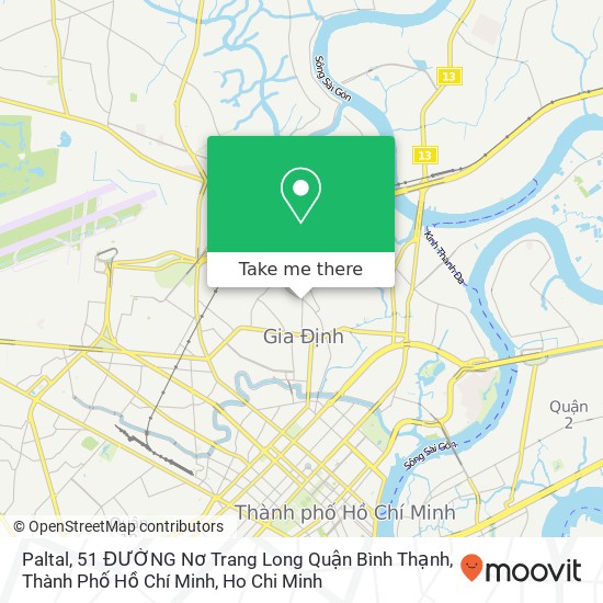 Paltal, 51 ĐƯỜNG Nơ Trang Long Quận Bình Thạnh, Thành Phố Hồ Chí Minh map