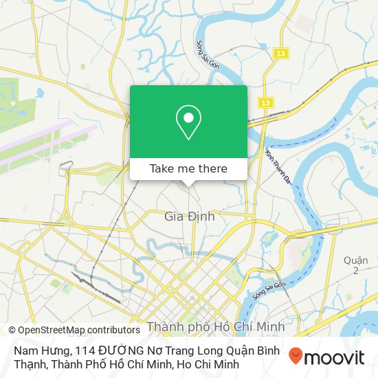 Nam Hưng, 114 ĐƯỜNG Nơ Trang Long Quận Bình Thạnh, Thành Phố Hồ Chí Minh map