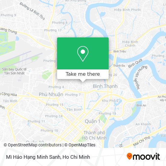 Mì Hảo Hạng Minh Sanh map