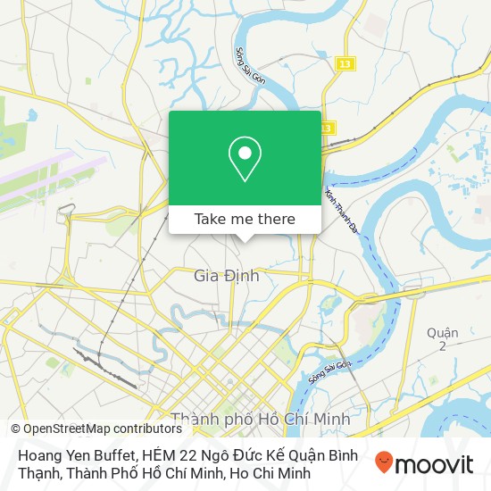 Hoang Yen Buffet, HẺM 22 Ngô Đức Kế Quận Bình Thạnh, Thành Phố Hồ Chí Minh map