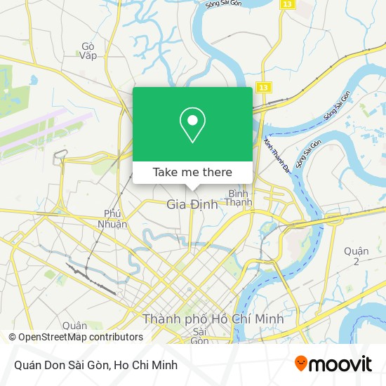 Quán Don Sài Gòn map