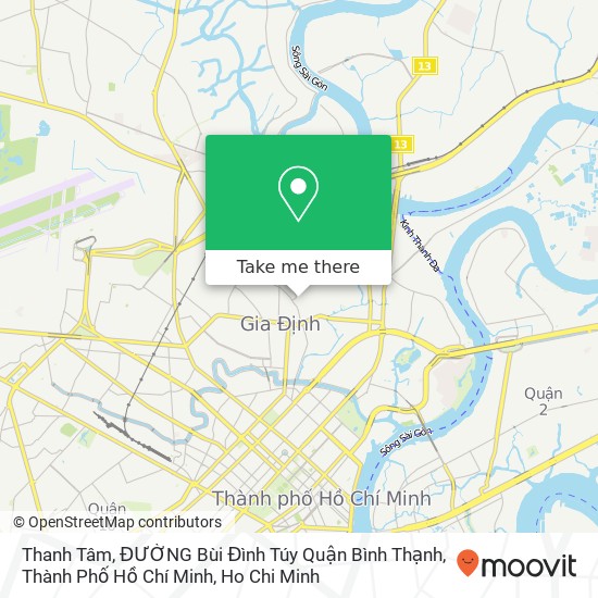 Thanh Tâm, ĐƯỜNG Bùi Đình Túy Quận Bình Thạnh, Thành Phố Hồ Chí Minh map